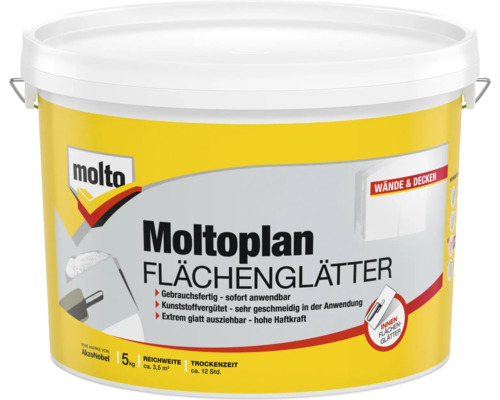 Molto Moltoplan Flächenglätter im Eimer mit 5 Kilogramm Inhalt