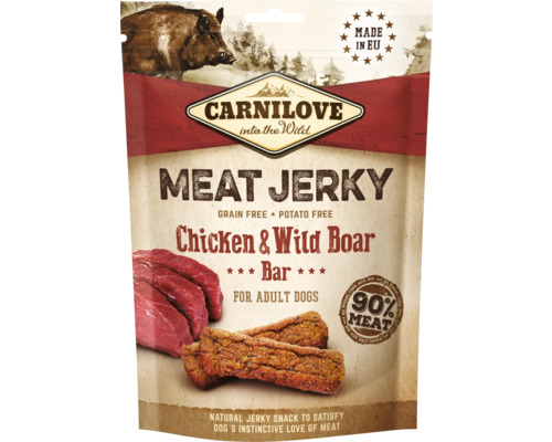 Hundesnack Carnilove Meat Jerky Chicken&WildB. 100g