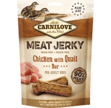 Carnilove Meat Jerky Hundesnack mit Huhn und Wachtel für ausgewachsene Hunde, getreidefrei und kartoffelfrei