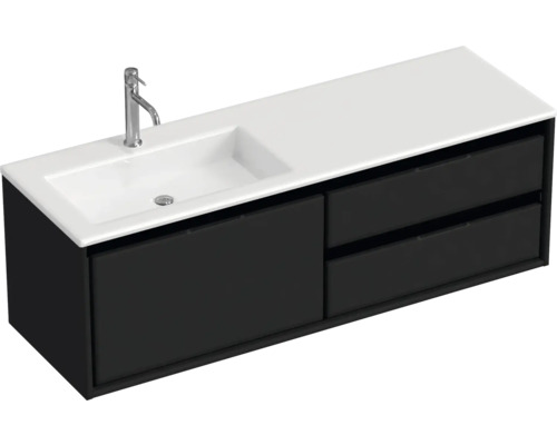 Waschtisch mit Unterschrank, inklusive Waschbecken und zwei Schubladen