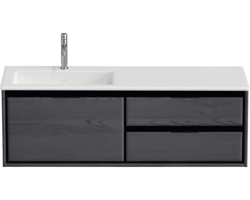 Waschtischunterschrank mit Waschbecken und Armatur