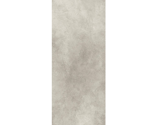 Detailansicht einer hellen Keramikfliese mit matter Oberfläche und dezenter Marmorierung