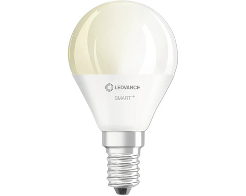 Ledvance Smart+ WIFI LED-Tropfenlampe dimmbar E14/4,9W (40W) matt 470 lm 2700 K Ledvance Smart Plus LED Lampe mit E14 Fassung