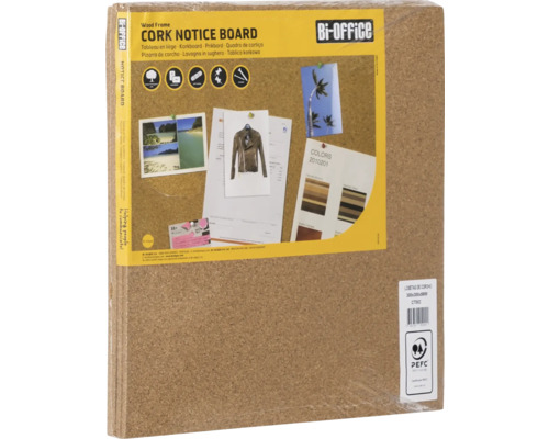 Bi-Office Kork-Pinnwand mit Holzrahmen