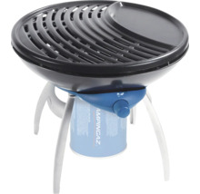 Tragbarer Gasgrill mit Grillrost und Kochfläche