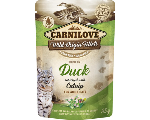 Katzenfutter nass Carnilove Cat Pouch Duck 85g