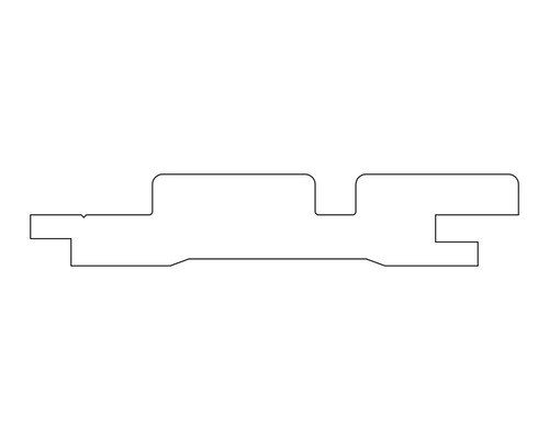 Profilansicht eines Nut- und Federbretts