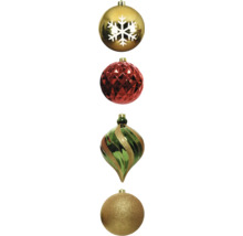 Verschiedene Christbaumkugeln