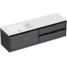 Waschtischunterschrank mit zwei Schubladen und Waschbecken