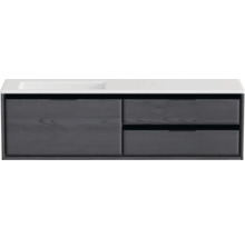 Waschtischunterschrank mit Schubladen und Waschbecken