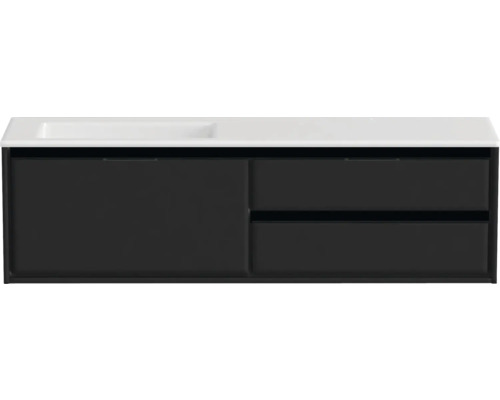 Waschbeckenunterschrank mit zwei Schubladen und einer Tür