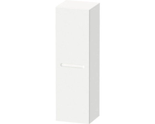 Midischrank DURAVIT No.1 BxHxT 40 x 132 x 36 cm Frontfarbe weiß N10180L18180000 Weißer Bad-Hochschrank mit Griffmulde