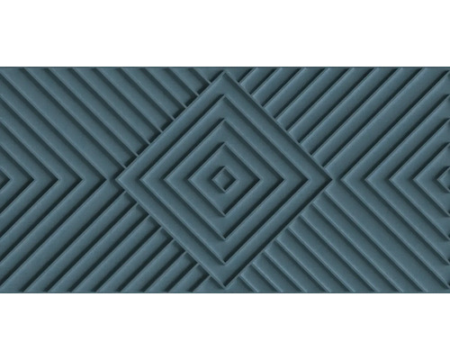Vliestapete 34480 Shades Iconic 3D-Optik blau Dekorplatte mit geometrischem Rautenmuster