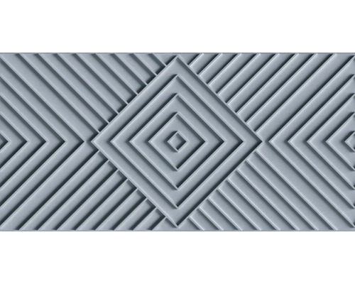Vliestapete 34482 Shades Iconic 3D-Optik blau Dekorplatte mit geometrischem Rautenmuster