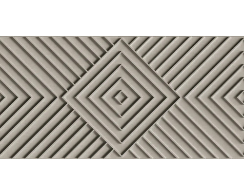 Vliestapete 34484 Shades Iconic 3D-Optik grau Dekorplatte mit geometrischem Rautenmuster