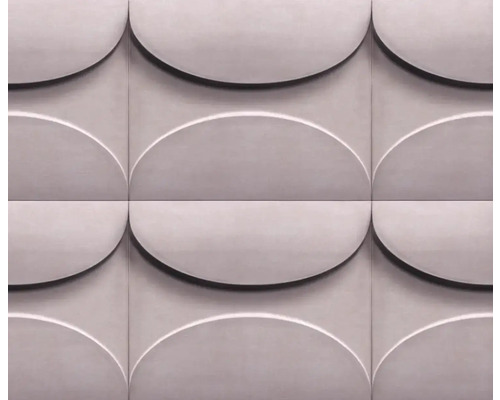 Vliestapete 34487 Shades Iconic 3D-Optik rosa Dekorative Wandpaneele mit Halbkreis Design für die Inneneinrichtung