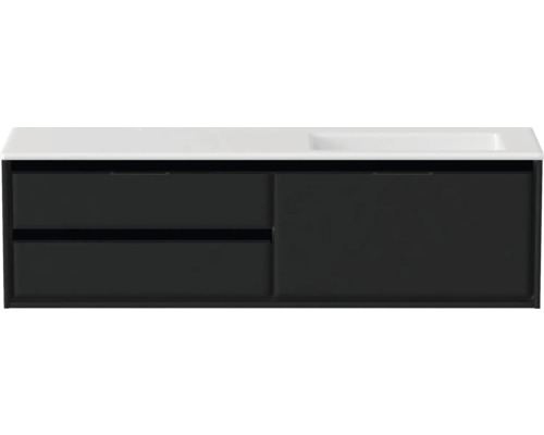 Waschtischunterschrank mit Schubladen und Waschbecken