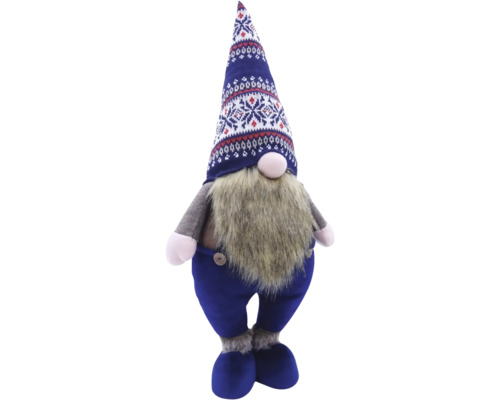 Dekorativer Zwerg mit Bart und Mütze als Weihnachtsdekoration
