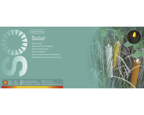 Lumineo Solar Gartenfackeln im Gras