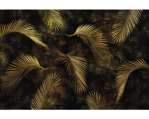 Fototapete Vlies 2243-10 GMK Art Edition Glossy Palms gold 8-tlg. 400 x 270 cm