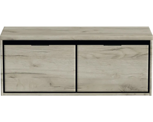 Schuhschrank mit zwei Klappen im Holzdekor