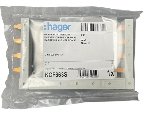 Hager Phasenverteiler vertikal, 63 Ampere