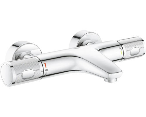 Grohe Quickfix Badewannenarmatur mit Thermostat PRECISION FEEL chrom 34788000 Aufputz-Thermostatarmatur für Dusche oder Badewanne