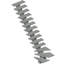 Freitragende Treppe mit Holzstufen
