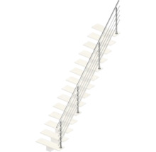 Treppe mit Edelstahlgeländer