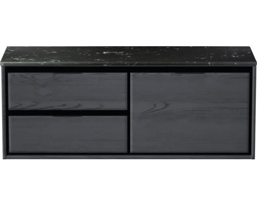 Waschtischunterschrank mit zwei Schubladen und einer Tür