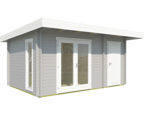 Holzgartenhaus mit Doppeltür und Fenster