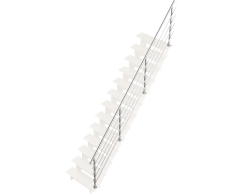 Treppe mit Edelstahlgeländer
