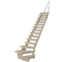 Geländer Aluminium für Pertura Agape 1/4 gewendelte Treppe