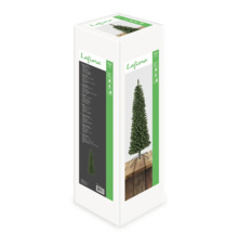 Verpackung eines künstlichen Weihnachtsbaums