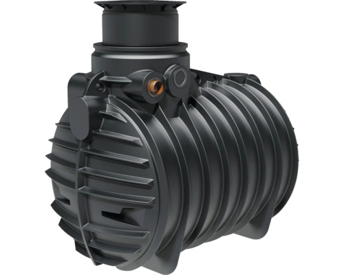 Regenwasser-Erdtank 3.400 Liter inkl. Tankeinbaufilter Schwarzer Erdtank für die Gartenbewässerung