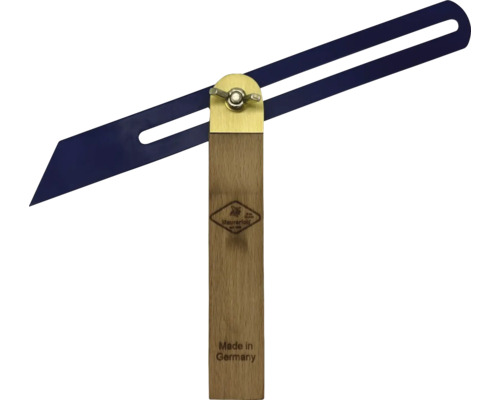 Winkelmesser mit Holzgriff und Metallschiene