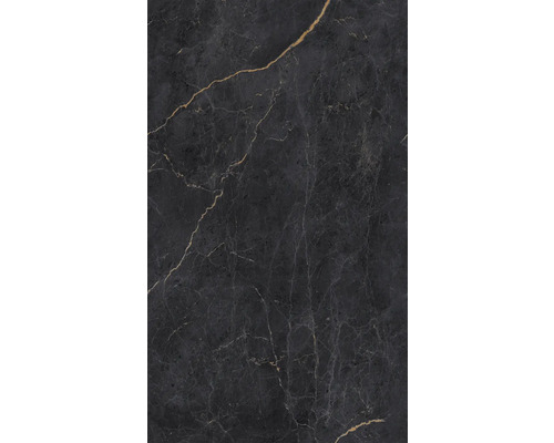 Dunkle Fliese mit Marmoroptik und goldfarbenen Adern