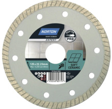 Norton Expert Diamantscheibe Pro Soft Ceramic Ø 125x22,23 mm