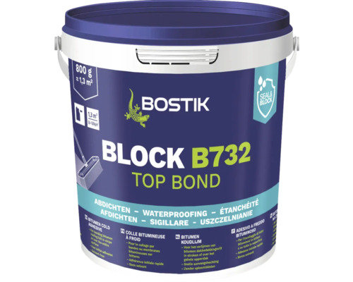 Bostik BLOCK B732 TOP BOND Bitumenkaltkleber 800 g Bostik BLOCK B732 TOP BOND Bitumenkaltkleber 800 g