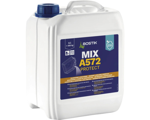 Bostik MIX A572 PROTECT Dichtungszusatz für Beton und Mörtel 5 l Bostik MIX A572 PROTECT Dichtungszusatz für Beton und Mörtel 5 l