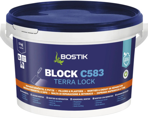 Bostik BLOCK C583 TERRA LOCK Reparaturmörtel 5 kg Bostik BLOCK C583 TERRA LOCK Reparaturmörtel 5 kg