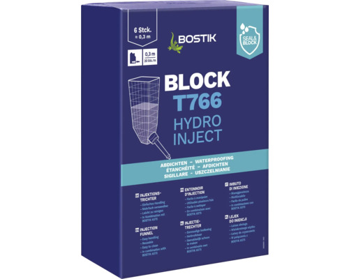 Bostik BLOCK T766 HYDRO INJECT Injektionstrichter Pack = 6 St