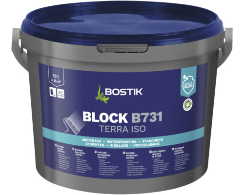 Bostik BLOCK B731 TERRA ISO Bitumenisolieranstrich 10 l Bostik BLOCK B731 TERRA ISO Bitumenisolieranstrich 10 l
