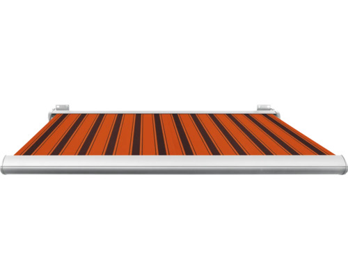 Markise mit Streifenmuster zum Sonnenschutz