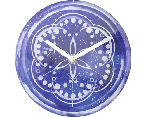 Runde Wanduhr mit Muster