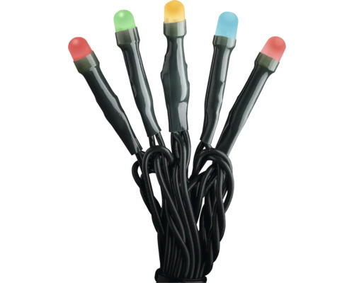 LED-Lichterkette mit verschiedenfarbigen Lampen