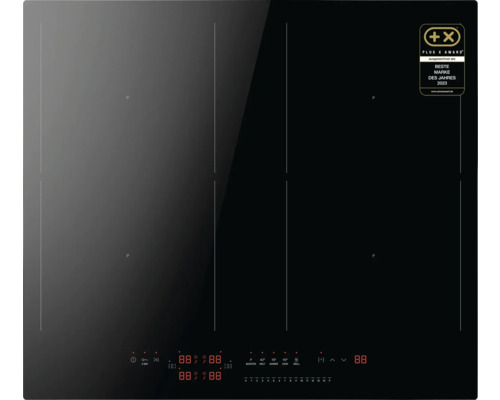 Induktionskochfeld mit vier Kochzonen und digitaler Steuerung