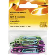 Packung Sicherheitsnadeln aus Stahl in verschiedenen Größen