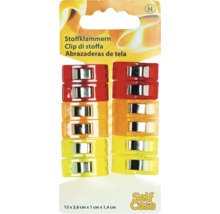 Stoffklammern in verschiedenen Farben, 12er Pack