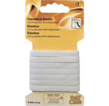 Standard Elastic 6 mm x 3 m weiß